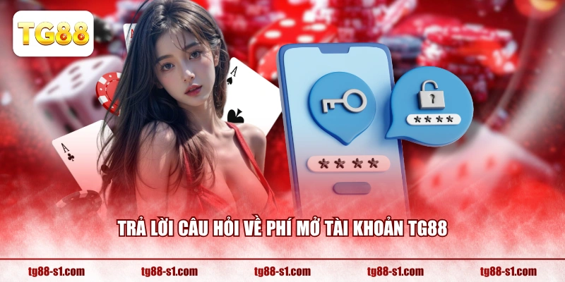 Trả lời câu hỏi về phí mở tài khoản TG88